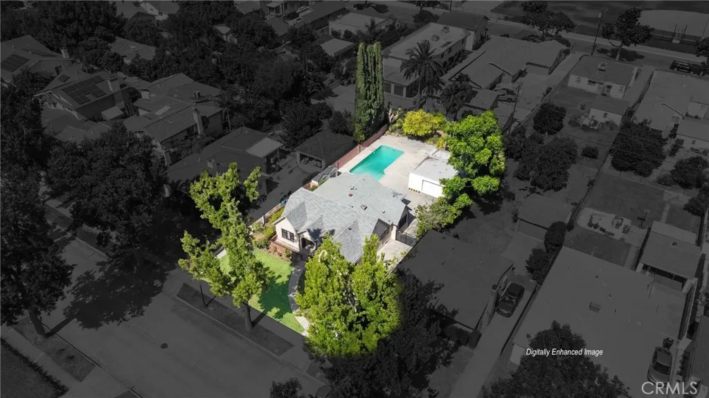 Digitally enhanced image - Aerial View
