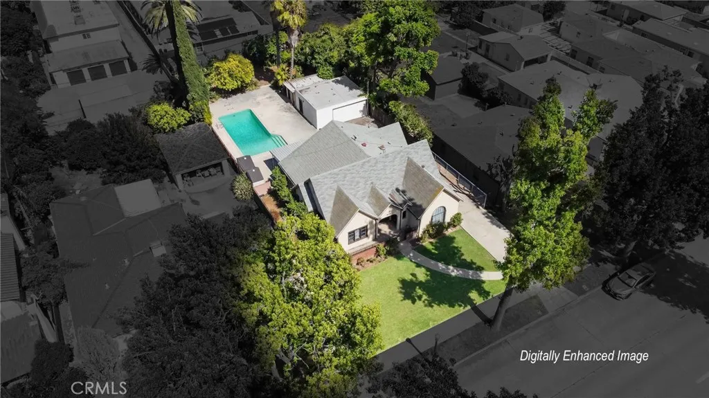 Digitally enhanced image - Aerial View