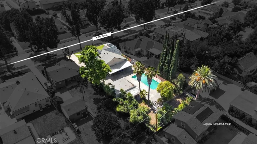 Digitally enhanced image - Aerial View