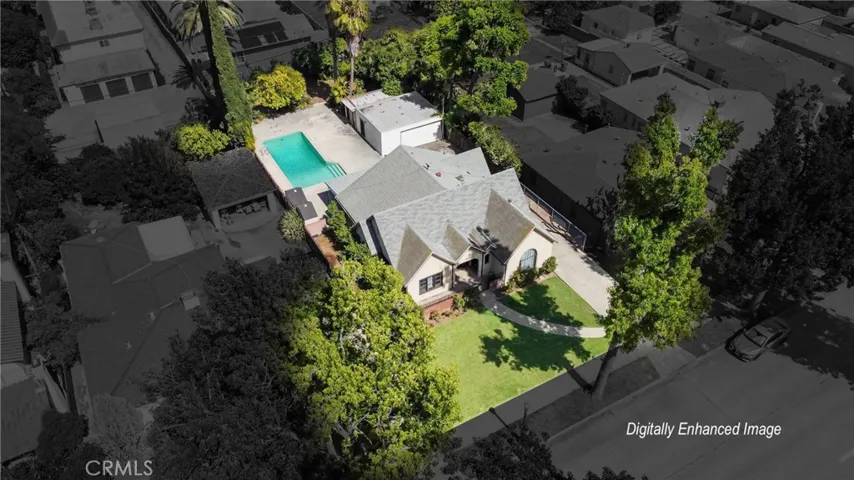 Digitally enhanced image - Aerial View