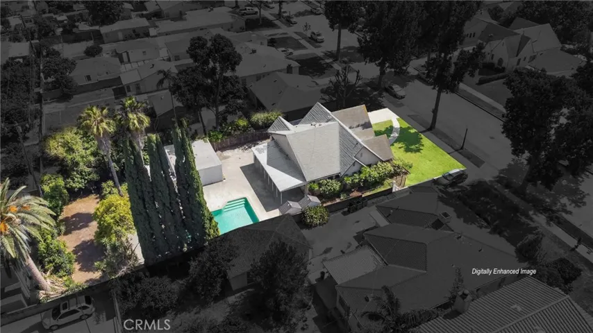Digitally enhanced image - Aerial View