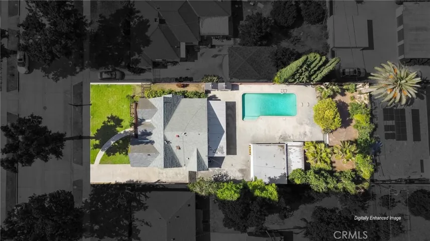 Digitally enhanced image - Aerial View