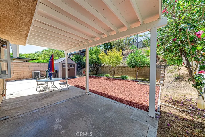 Private covered patio designed for relaxing and entertaining