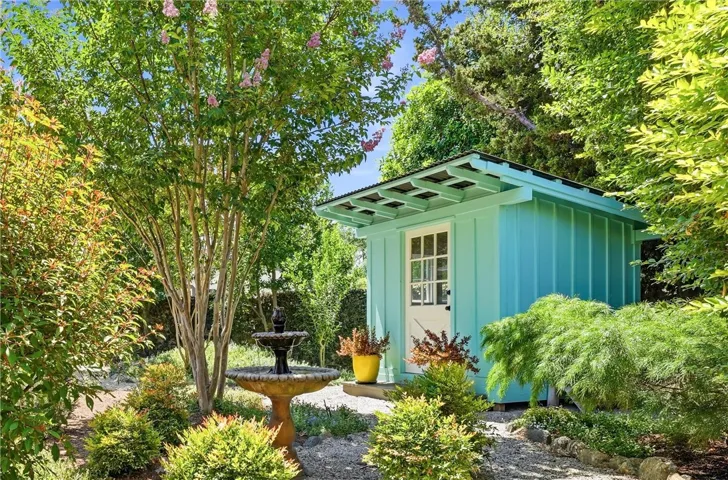 The garden shed was designed and built by the owners and their son. Lots of storage for tools and a wood counter for potting, or use it as a play​​‌​​​​‌​​‌‌​​‌​​​‌‌​​​‌​​‌‌​​‌‌​​‌‌​​​​ house.