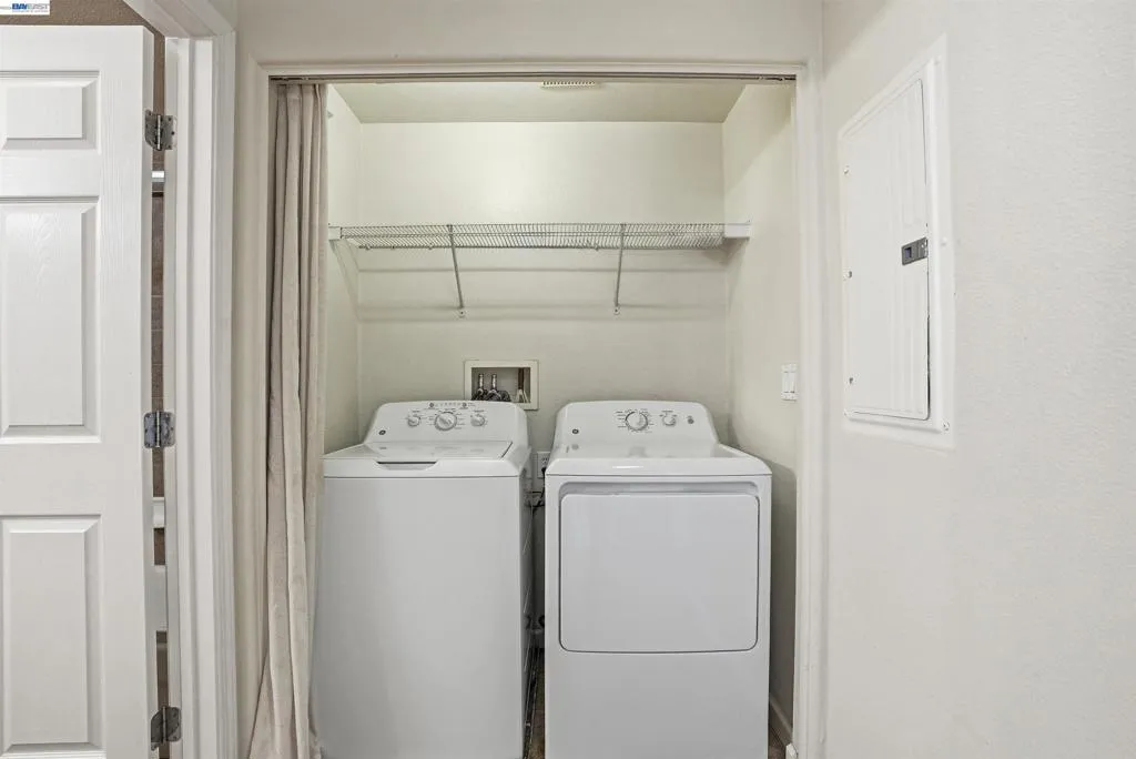 Laundry in closet