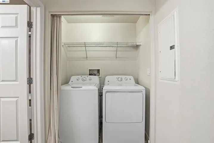 Laundry in closet