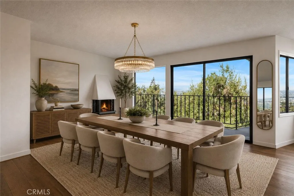 Dining Room digitally enhanced and virtually staged
