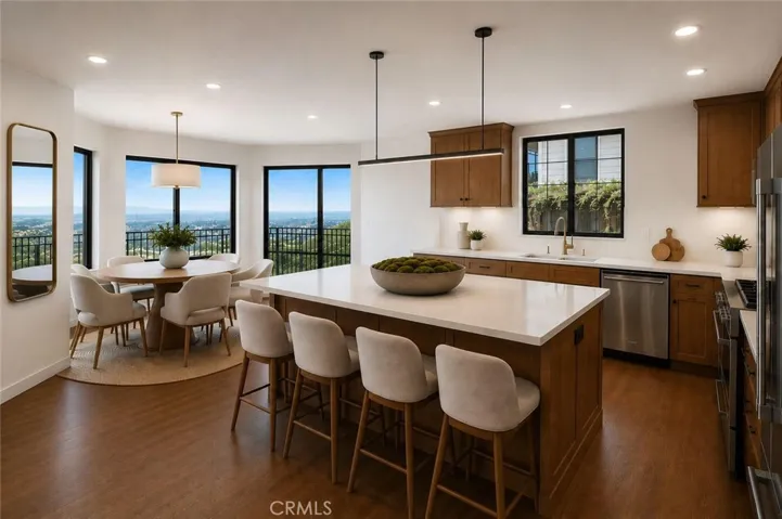 Kitchen digitally enhanced and virtually staged