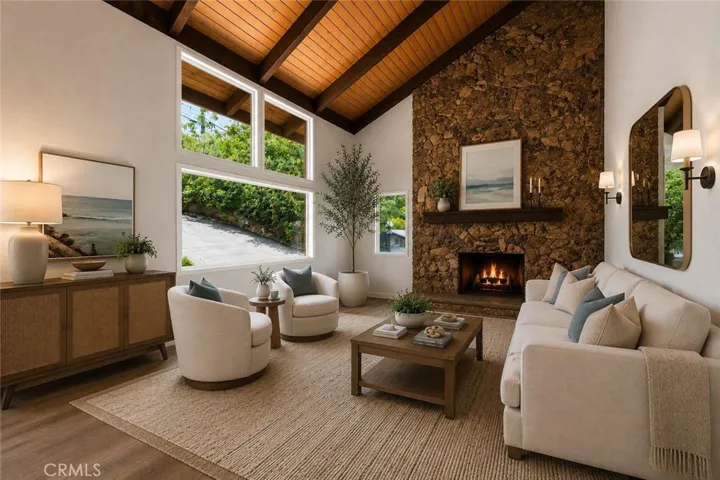 Living Room  digitally enhanced and virtually staged