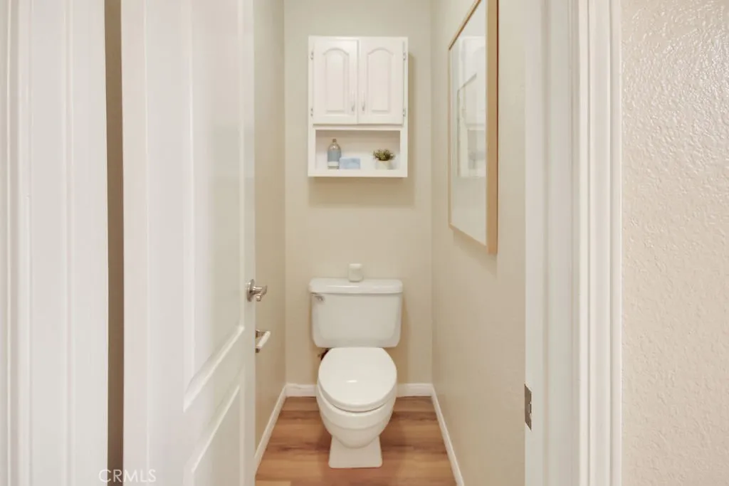The primary bathroom includes a separate enclosed water closet for added privacy and everyday convenience.