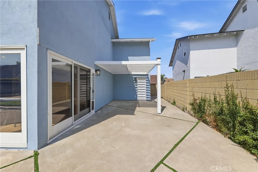 Spacious patio area