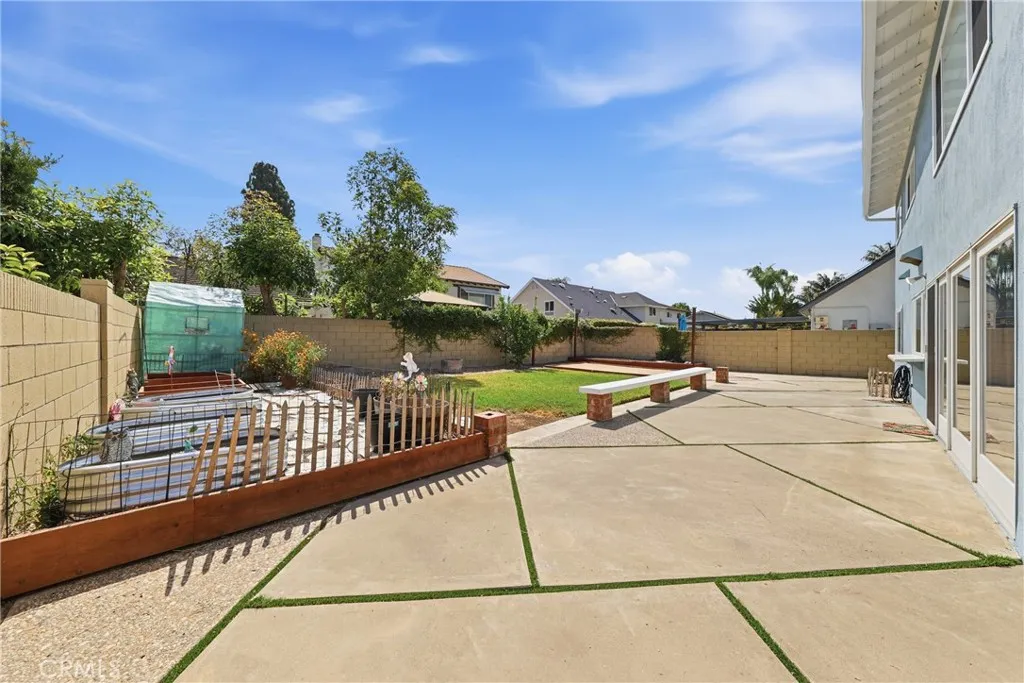 Large backyard