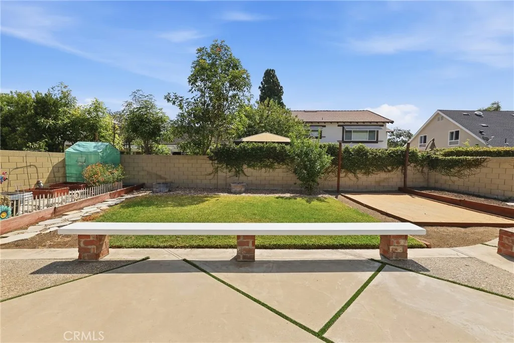 Large backyard