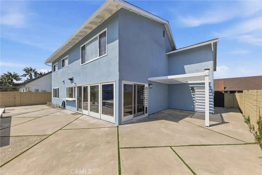 Spacious patio area