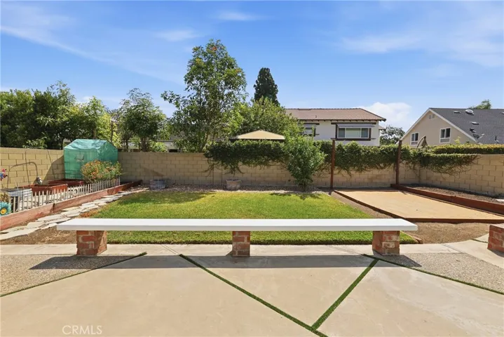 Large backyard