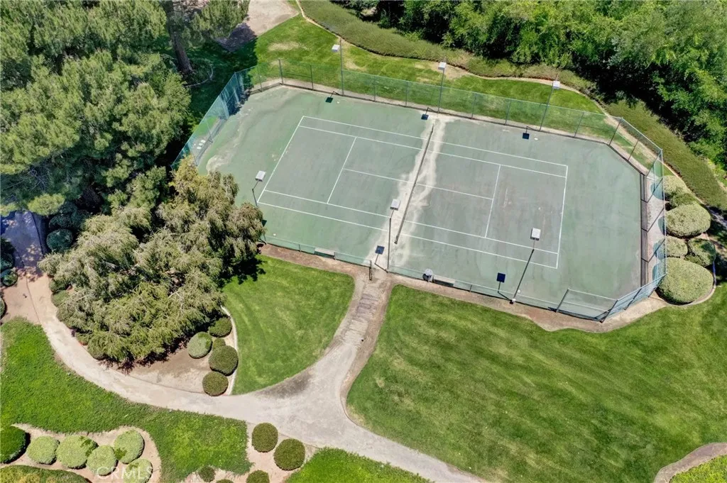 Lighted tennis court