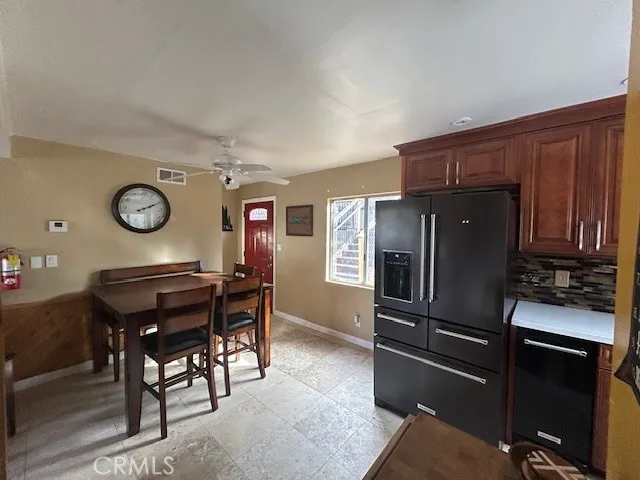 Kitchen area with table