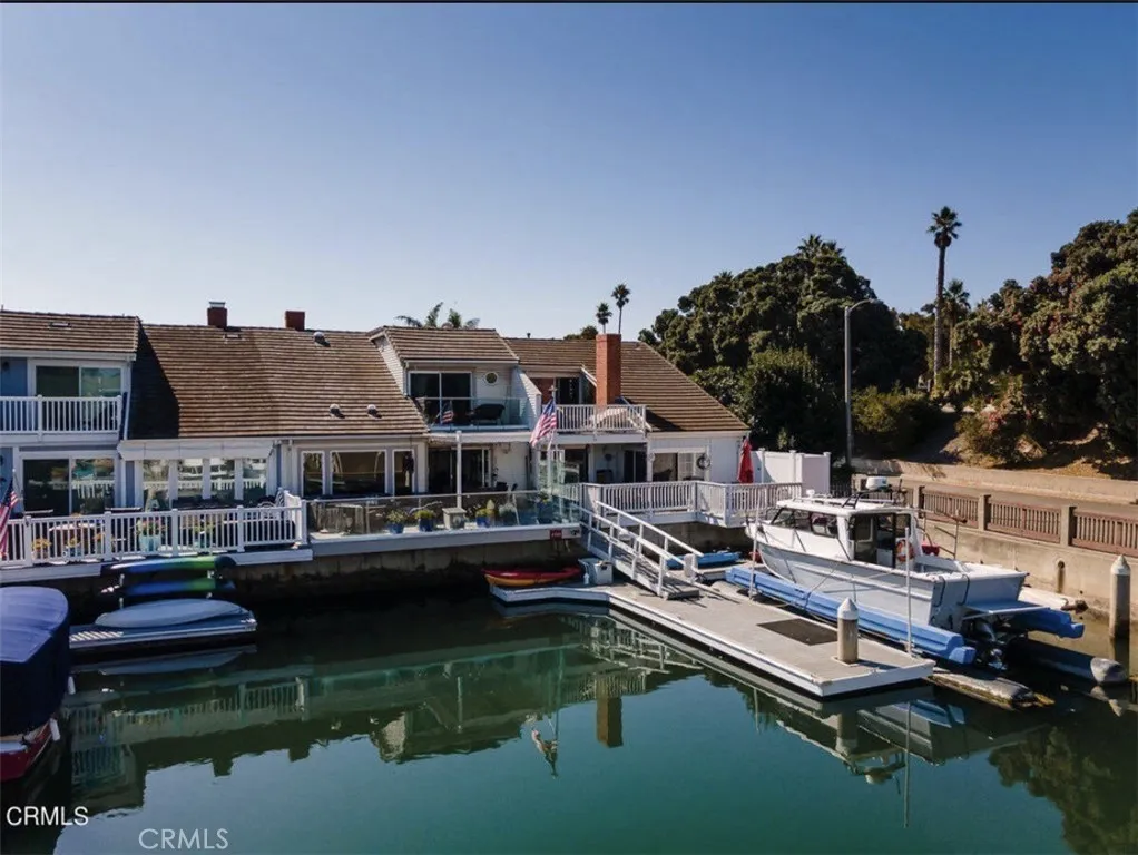 Backyard boat deck