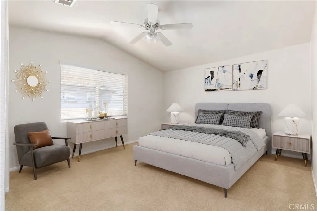 Virtually staged bedroom #4