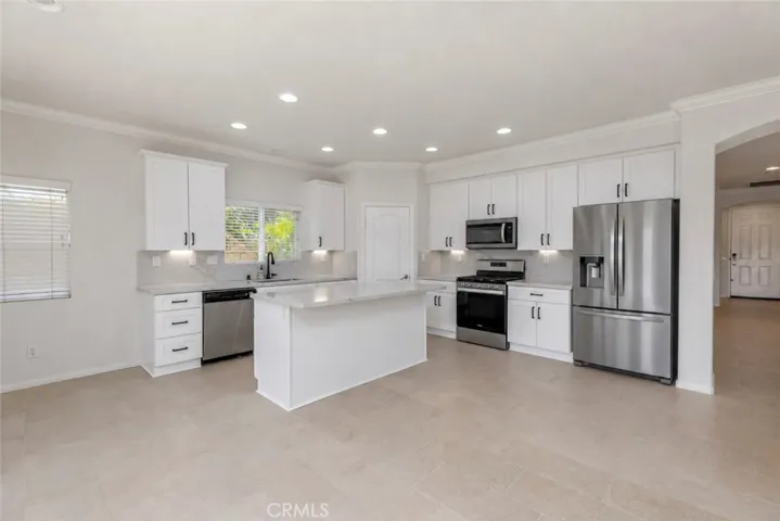 Virtually staged kitchen