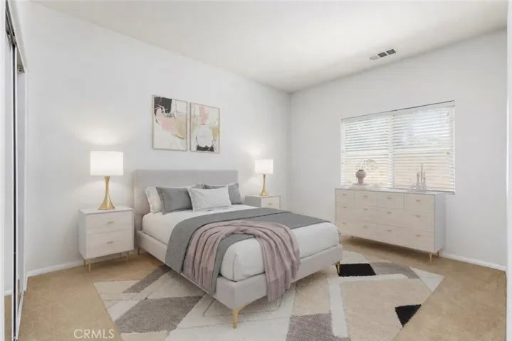 Virtually staged bedroom #2