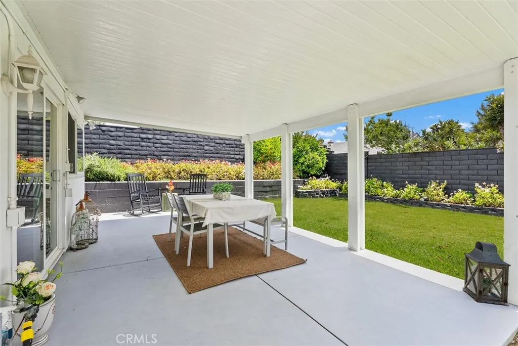 Covered patio