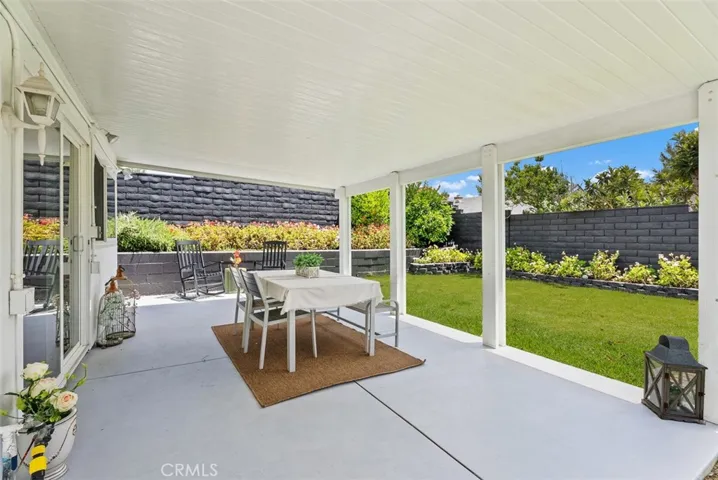 Covered patio