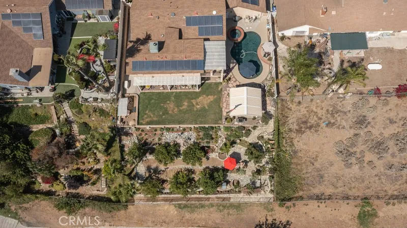 Overhead shot of the entire property