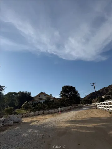 Road entrance to property