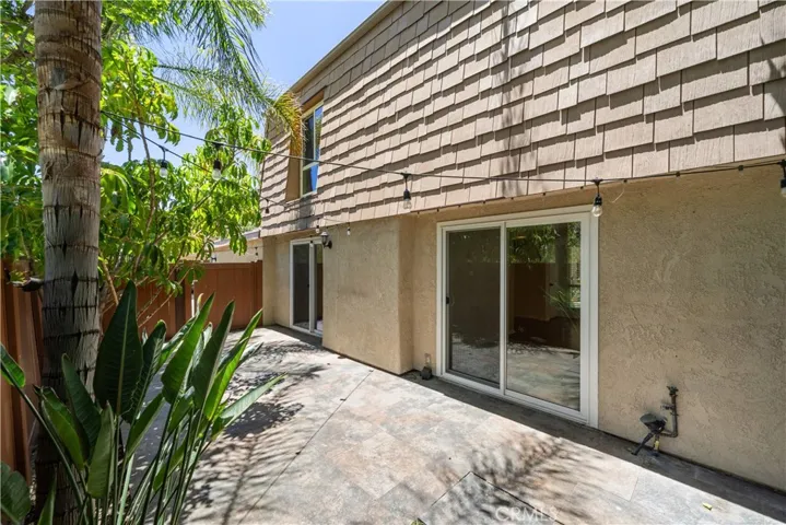Rear patio