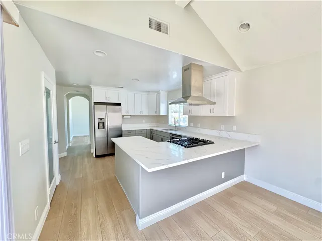 Kitchen with a walk-in pantry