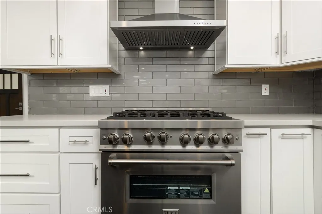 6-burner stainless steel stove
