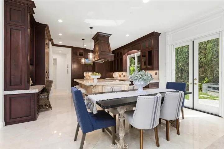 Modern kitchen with seamless access to the outdoor living area.