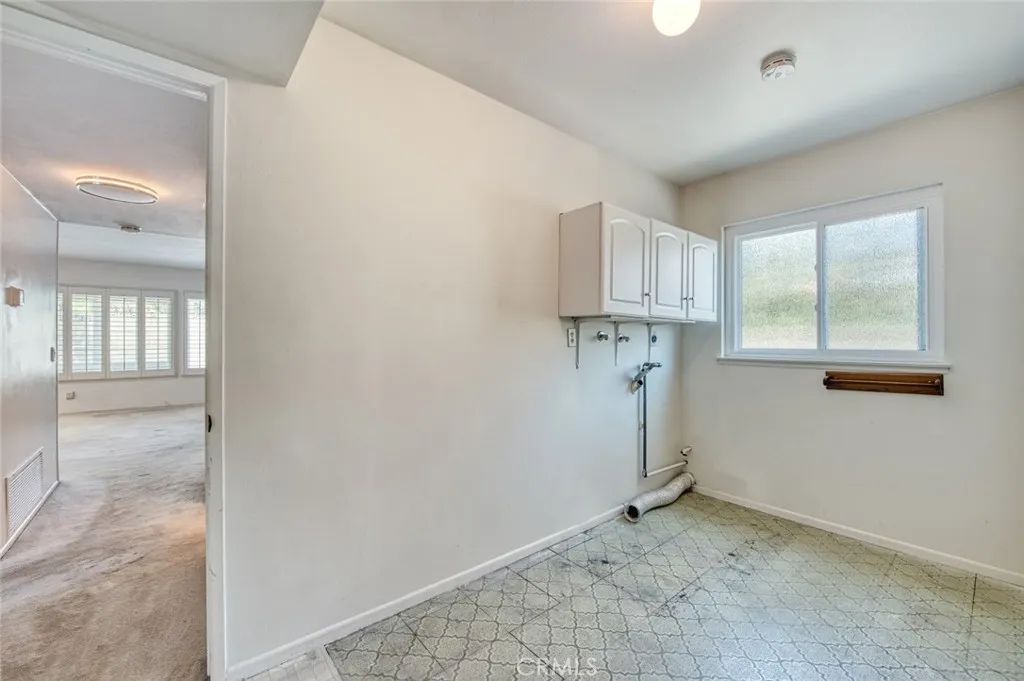 Convenient first-floor laundry room.