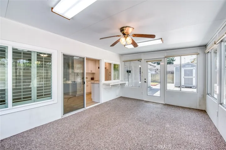 Sun/screen room provides versatile space that can be enjoyed year round.