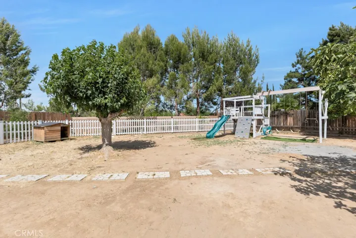 9,000+ lot size with playground, fruit trees