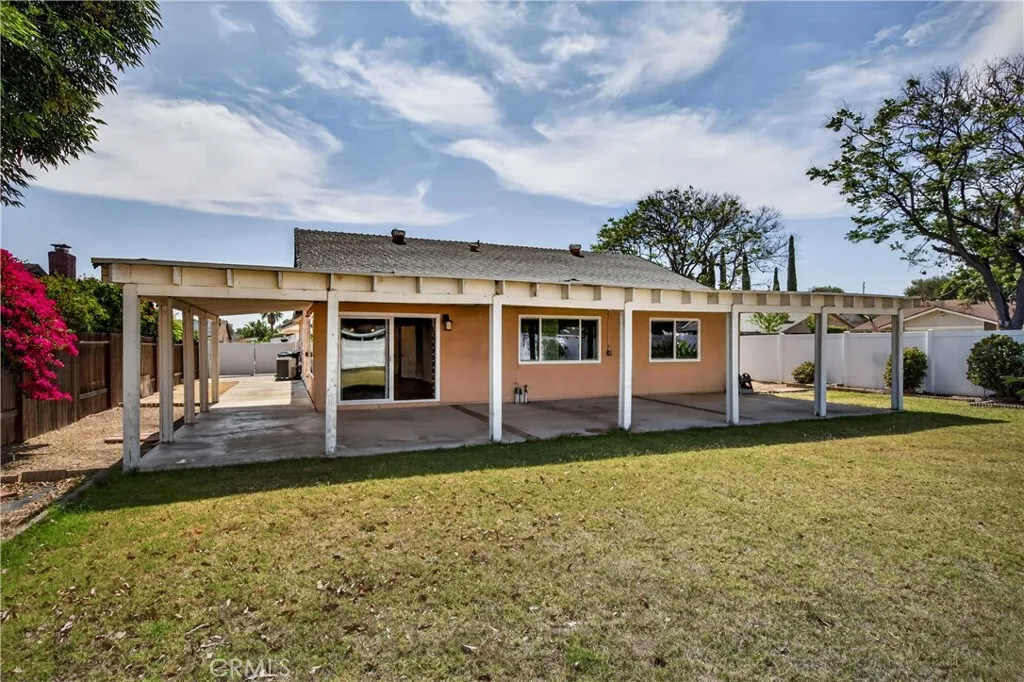 Large covered patio