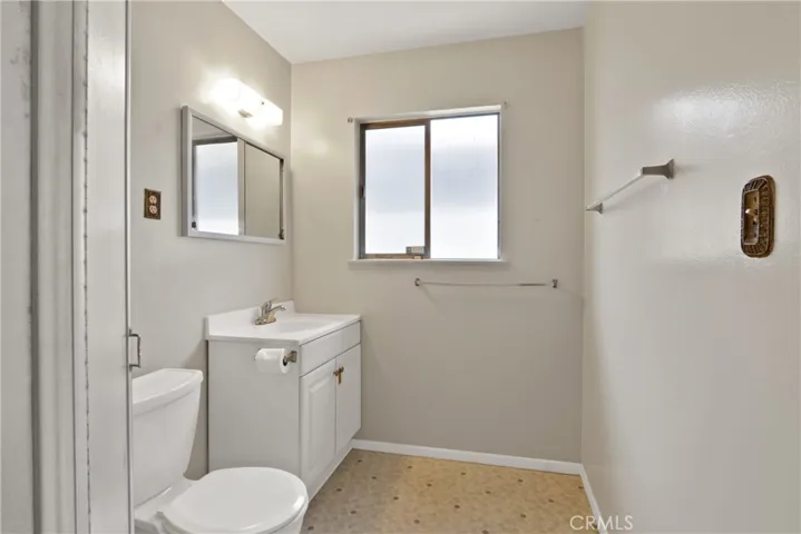 Ensutie 3/4 bath - stall shower on the left.