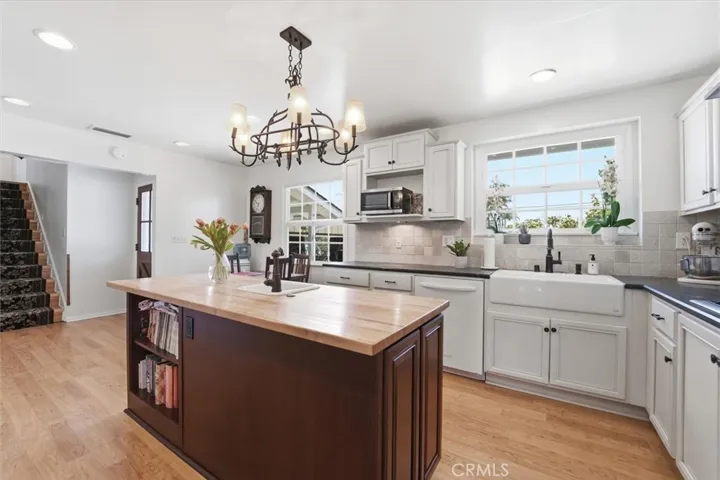 Island with sink and storage