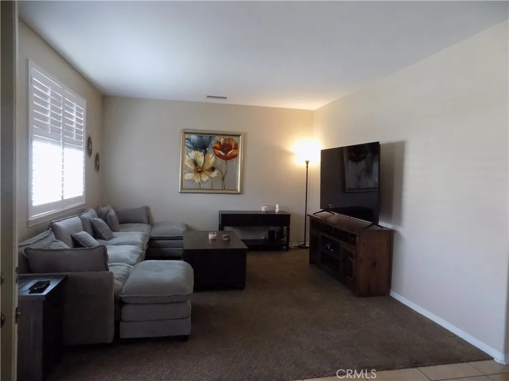 Living room at front entrance of home