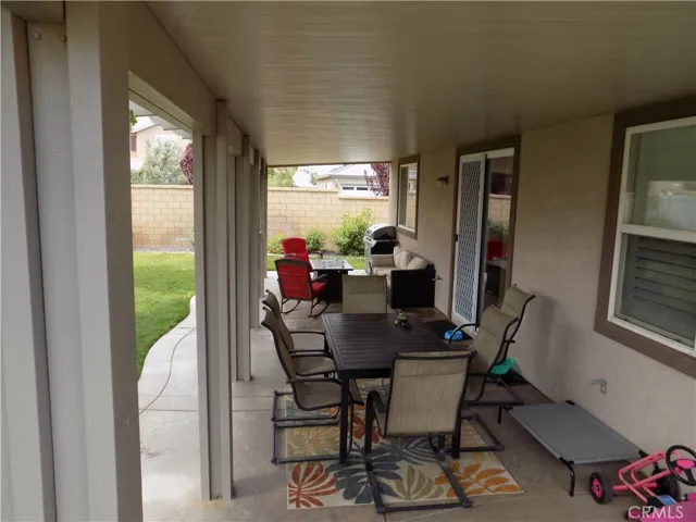 Lots of patio space. Look at the custom patio screen door