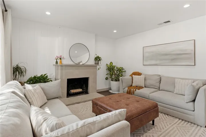 Living Room with Paneled Walls