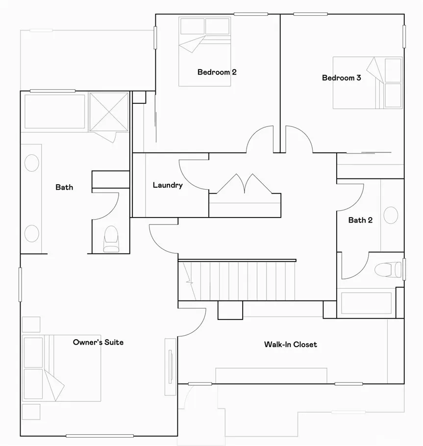 Residence 4 - level 2 floorplan