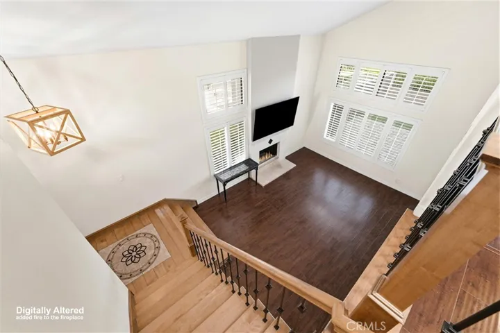 Inside view from upstairs