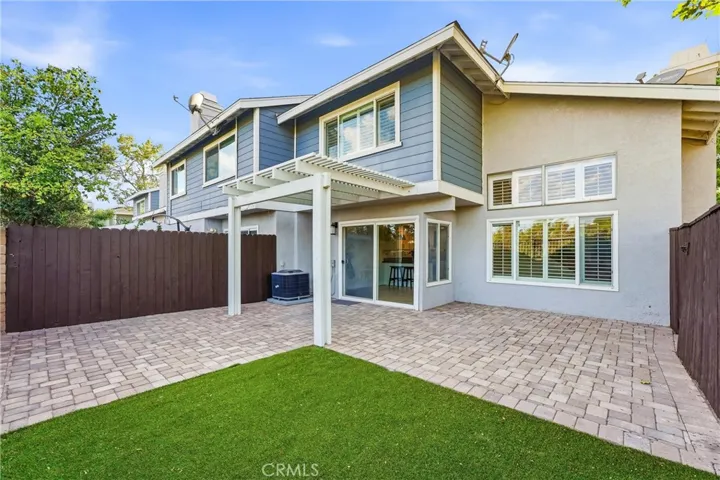 Back Patio with Pavers and Turf