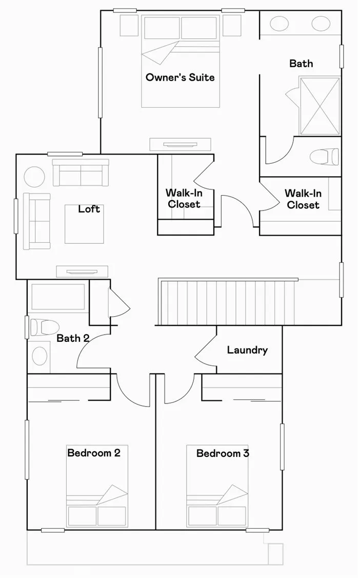 Residence 2 - level 2 floorplan