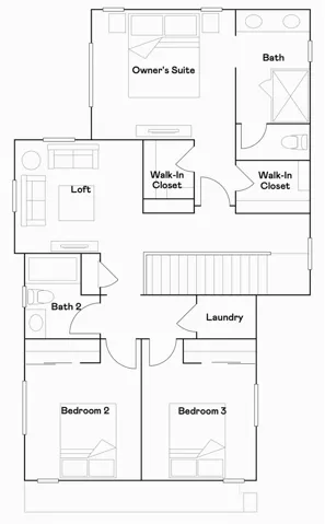 Residence 2 - level 2 floorplan