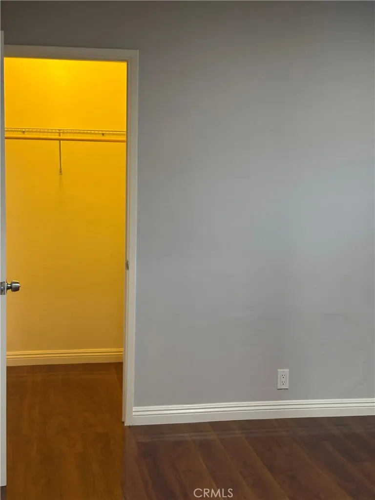 Walk-in closet in the first bedroom