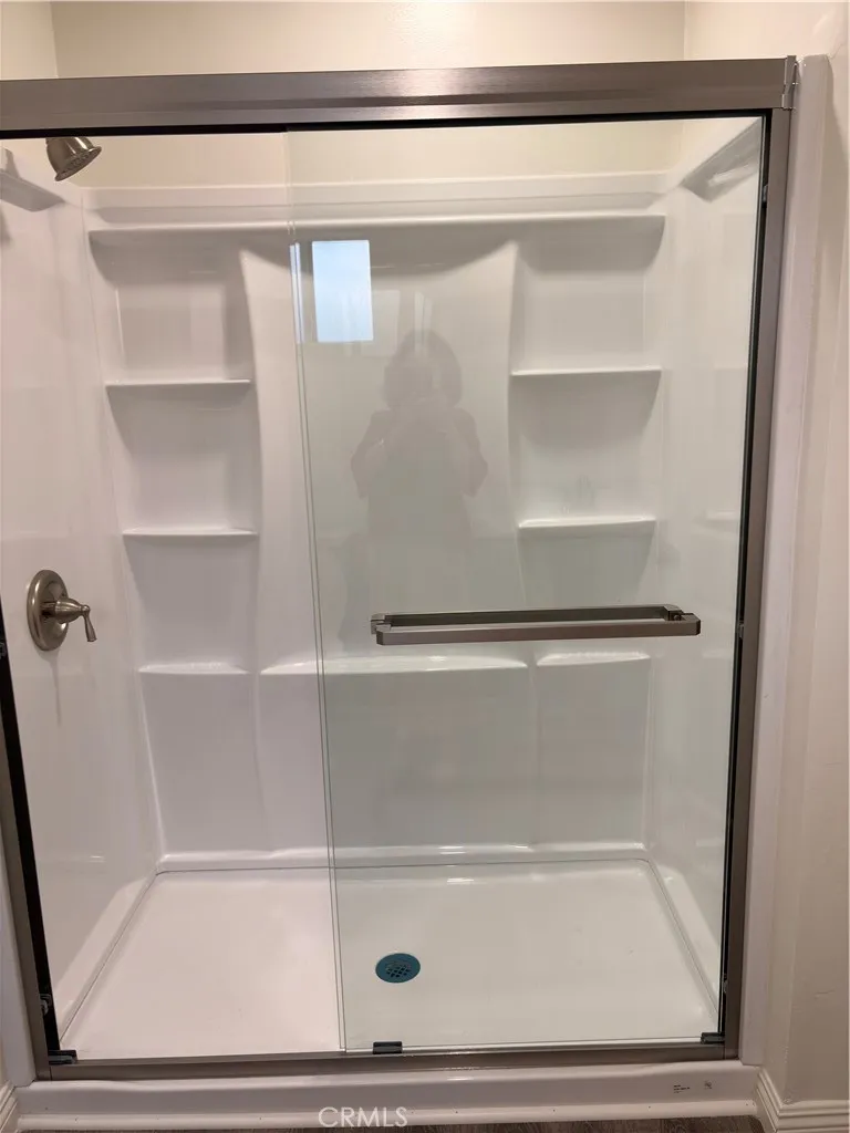Shower in the master bathroom