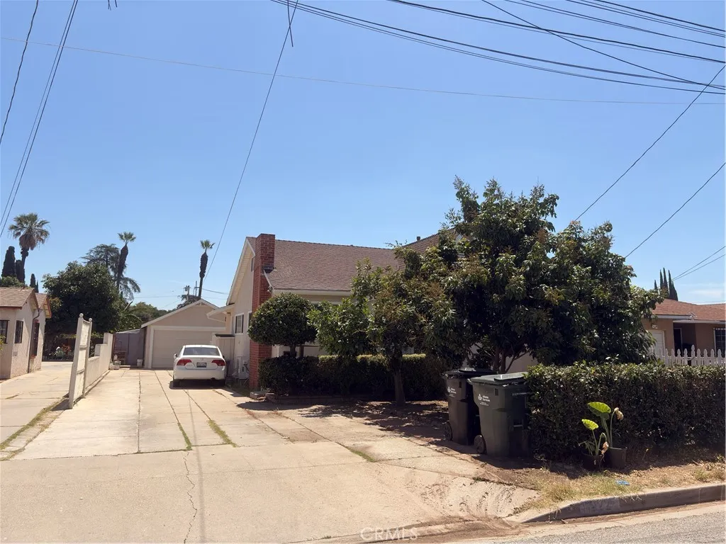 The view of the house  from the street
